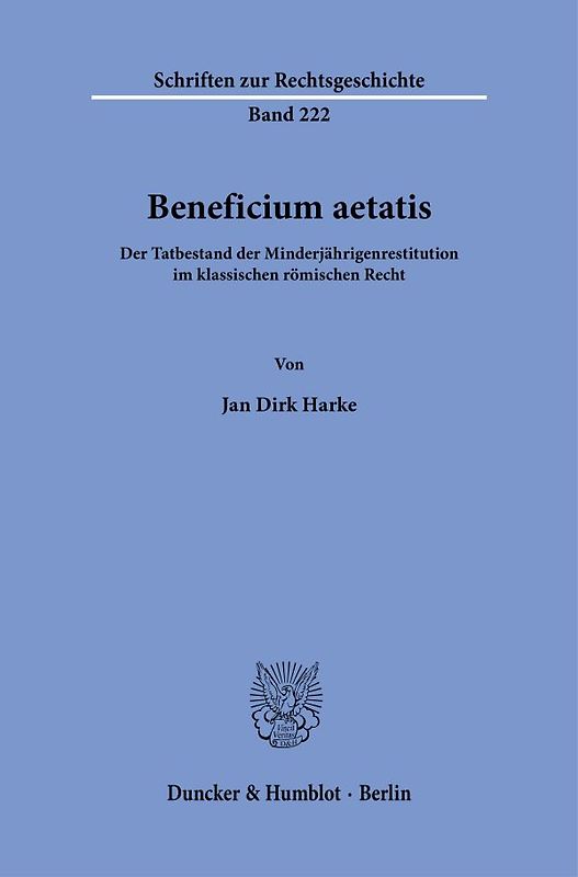 Beneficium aetatis.