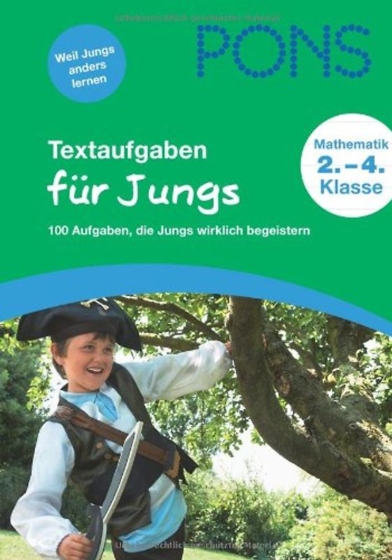 PONS Textaufgaben für Jungs 2.-4. Klasse