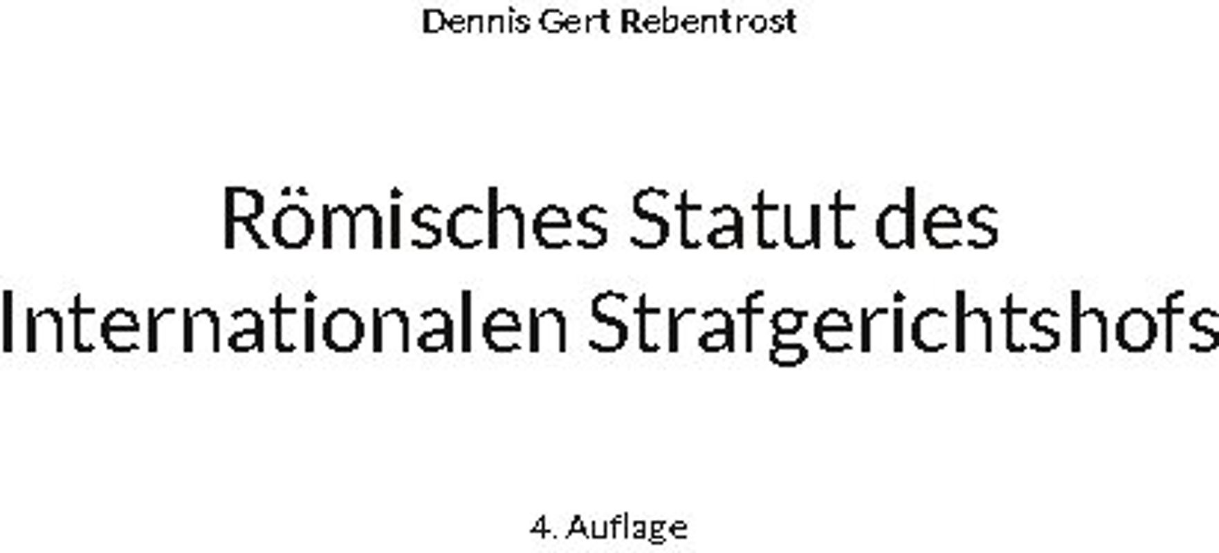 Römisches Statut des Internationalen Strafgerichtshofs