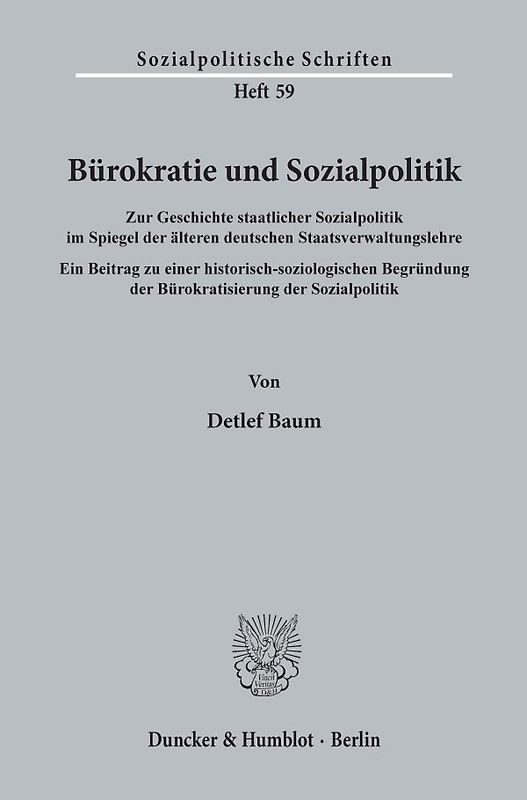 Bürokratie und Sozialpolitik.