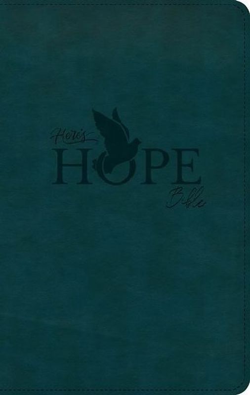 CSB Here's Hope Bible, Dark Teal Leathertouch