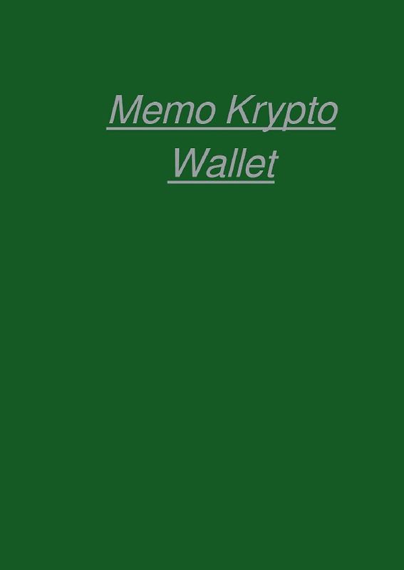 Memo Krypto Wallet