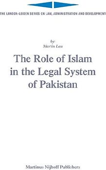 The Role of Islam in the Legal System of Pakistan