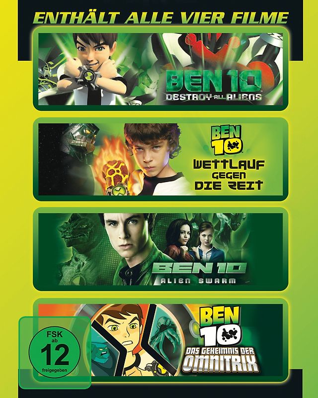 Ben 10 Movie Collection - Enthält alle vier Filme [4 DVDs] DVD