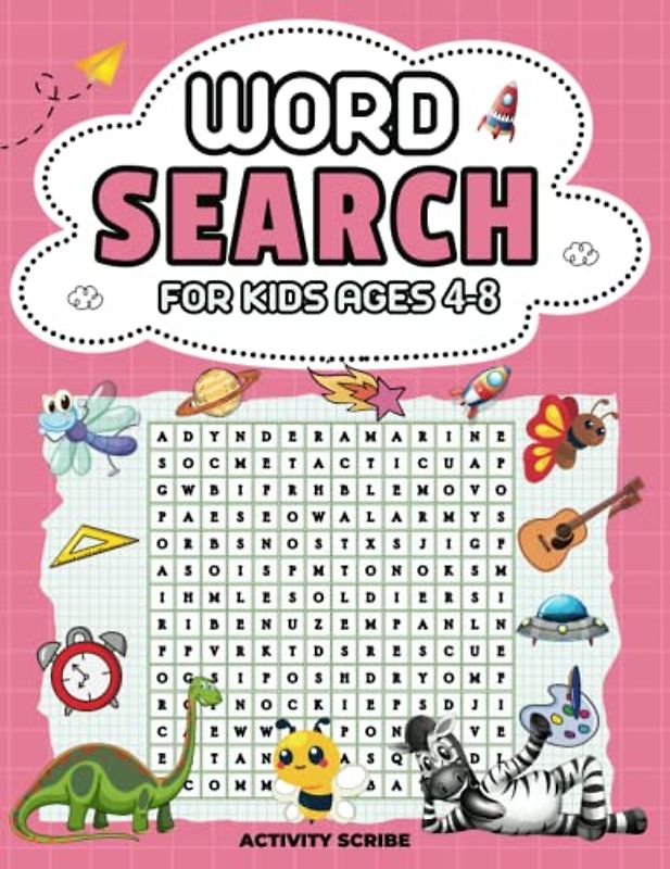 Word Search For Kids 4-8: Word Search Puzzles to Challenge Kids and Improve Vocabulary For Kids 4-8