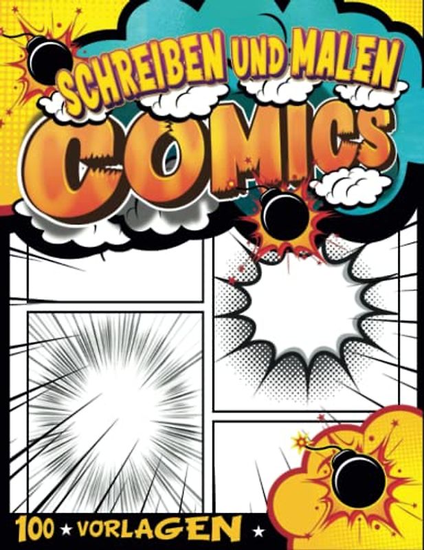 Comic Kreatives Buch Zeichnen Mädchen: Tagebuch Für Kinder Schreiben, Um Comic-Geschichten Zu Schreiben | Schreibe Und Zeichne Kinder-Comics 6-8