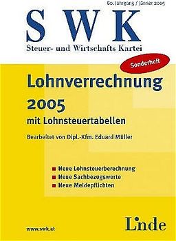 Lohnverrechnung 2005 mit Lohnsteuertabellen
