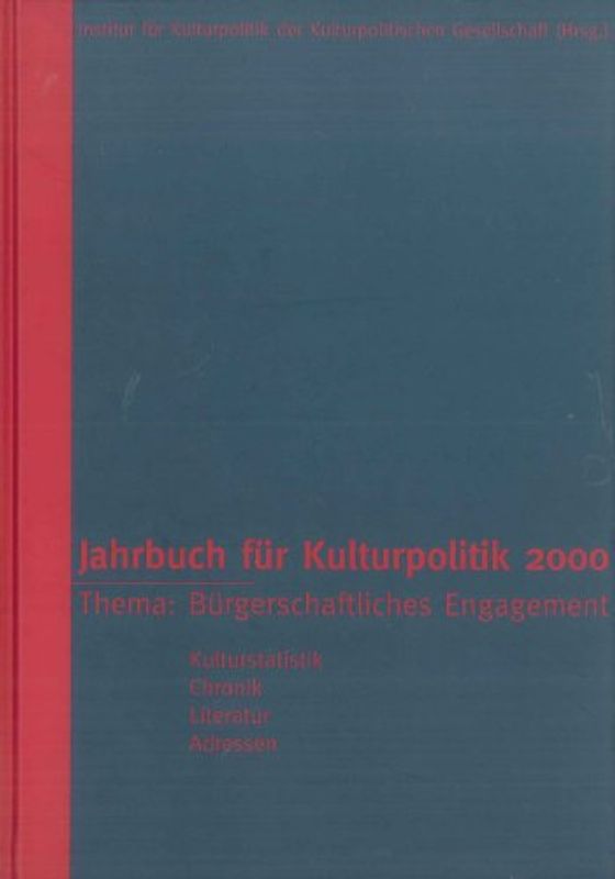 Jahrbuch für Kulturpolitik 1/2000