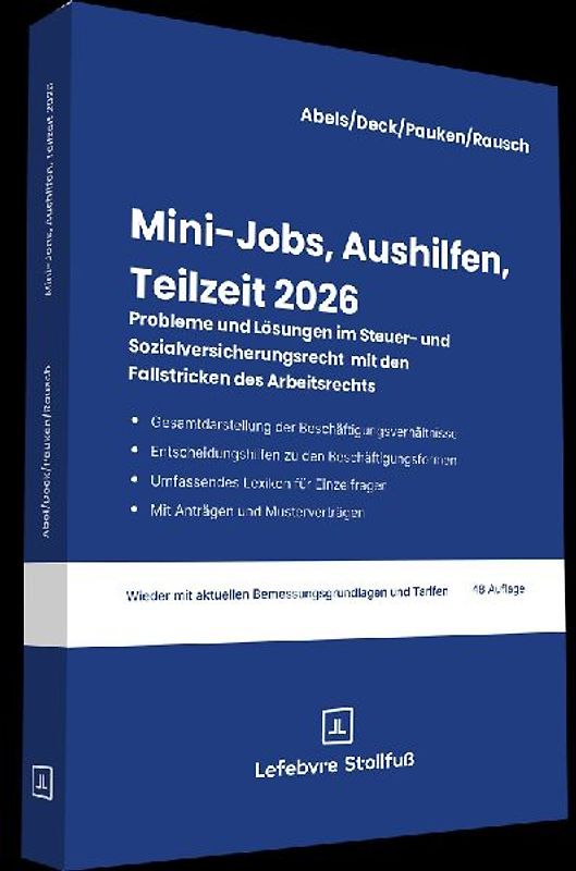 Mini-Jobs, Aushilfen, Teilzeit 2026