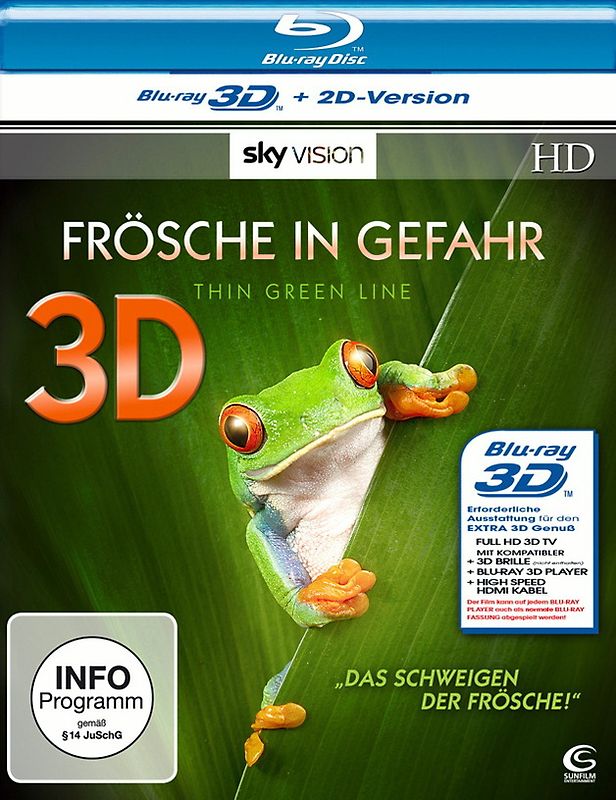 Frösche in Gefahr 3D - Thin Green Line [SKY VISION, inkl. 2D Version] 3D Blu-ray Disc