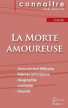 Fiche de lecture La Morte amoureuse de Théophile Gautier (Analyse littéraire de référence et résumé complet)