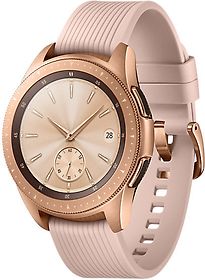 Samsung Galaxy Watch 42 mm goud met siliconenarmband [wifi + 4G] roze