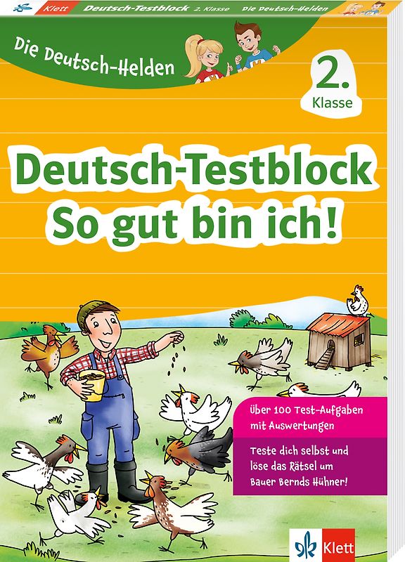 Klett Die Deutsch-Helden: Deutsch-Testblock So gut bin ich! 2. Klasse