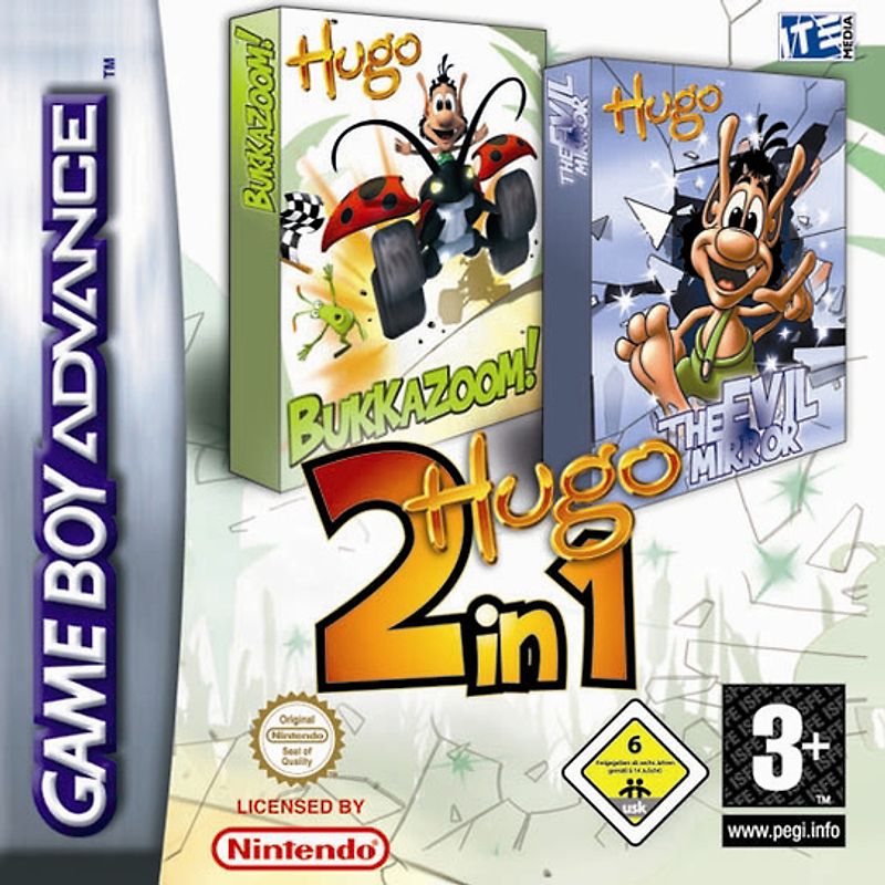 Hugo Bukkazoom + Teufl.Spiegel Nintendo Game Boy Advance