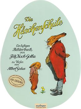 Die Häschenschule: Pappbilderbuch in Ei-Form