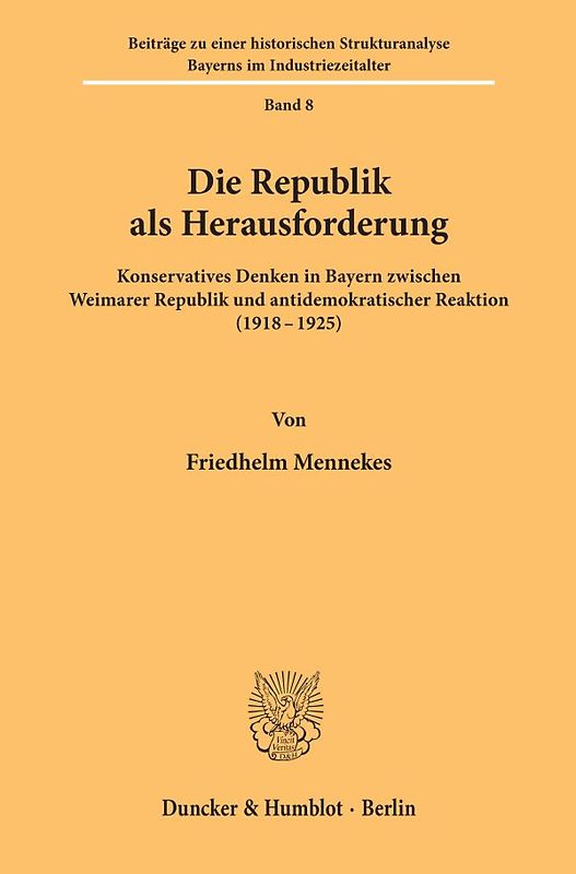 Die Republik als Herausforderung.