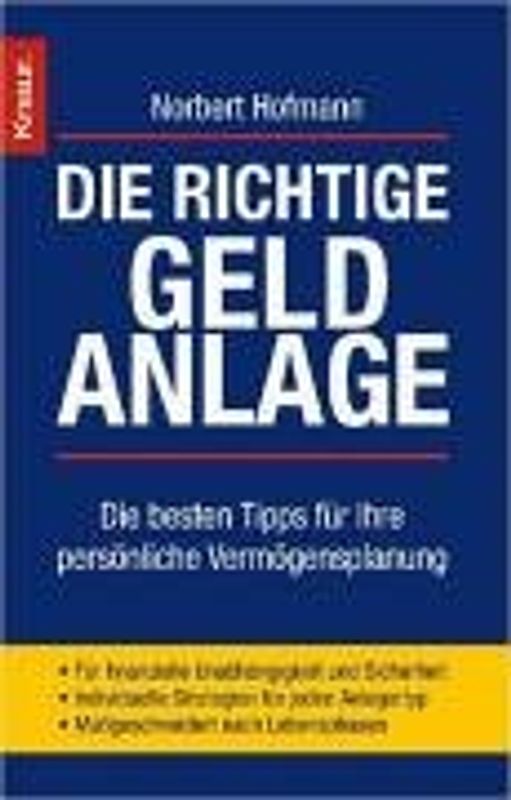 Die richtige Geldanlage