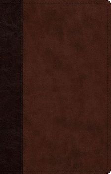 ESV Large Print Thinline Reference Bible, Red Letter (Trutone, Brown/Walnut, Timeless Design)