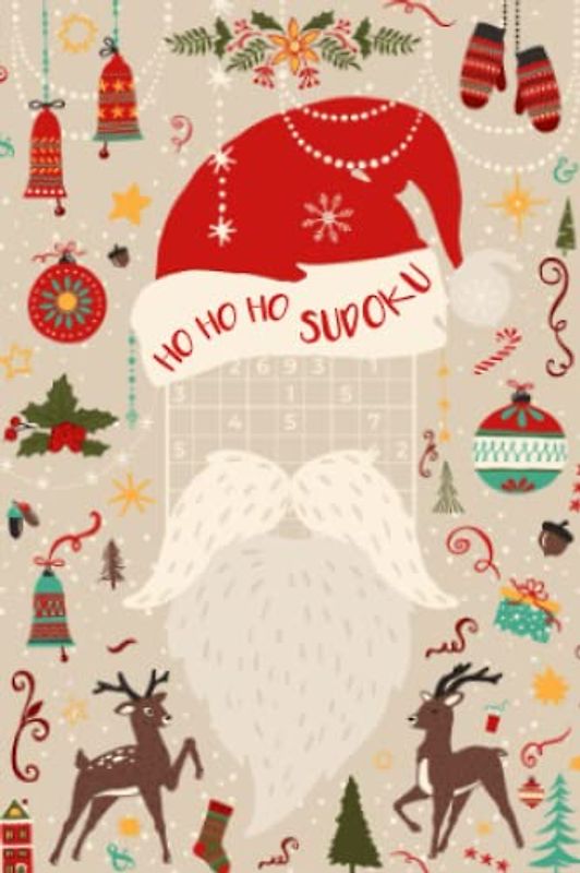 Ho Ho Ho Sudoku: Mini Rätselbuch in A6 Format | Klein & handlich | Kleinigkeit zu Weihnachten, Nikolaus, Julklapp | Rätsel für Erwachsene | Leicht bis extrem schwer