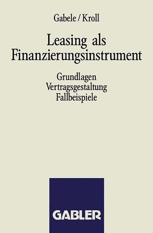 Leasing als Finanzierungsinstrument