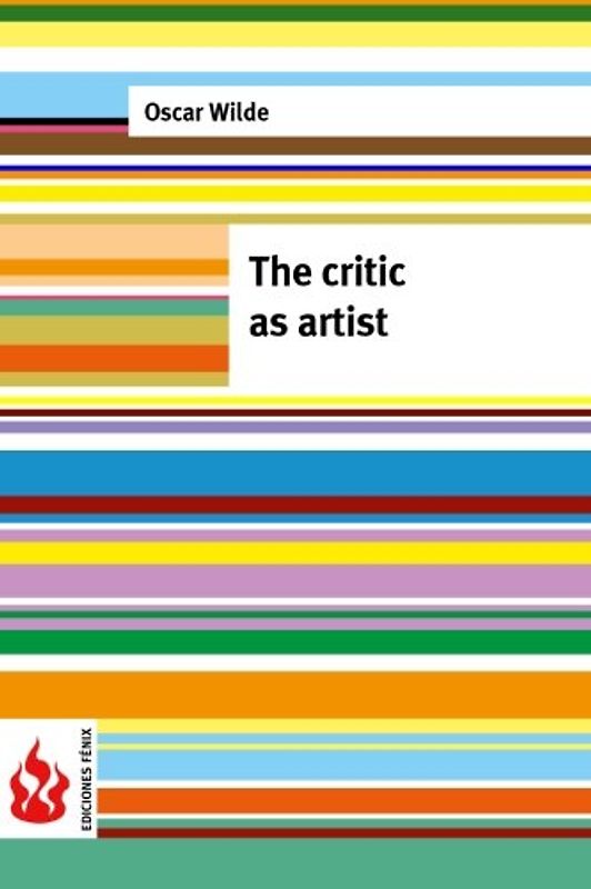 The critic as artist: (low cost). limited edition