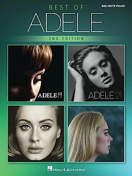 Best of Adele for Big-Note Piano - 2nd Edition: Easy Songbook with Lyrics