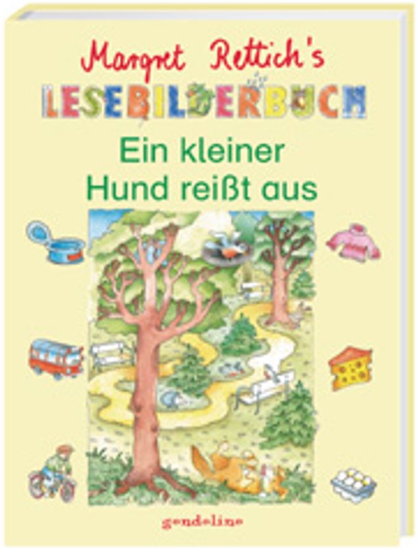 Ein kleiner Hund reisst aus