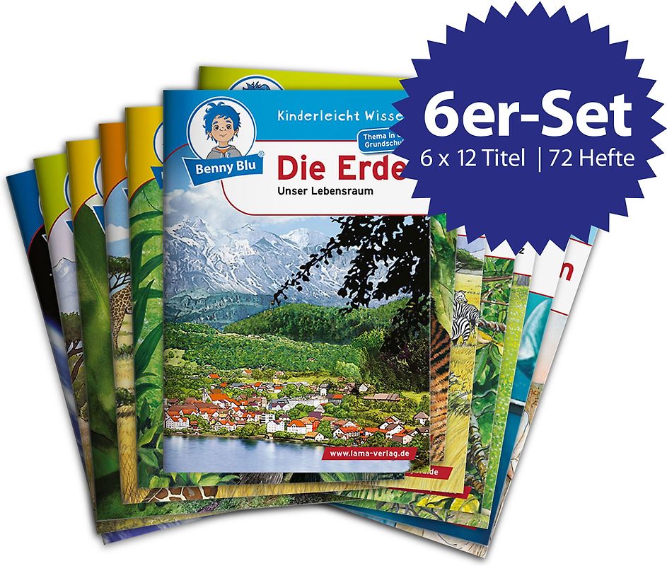 Benny Blu - Set Unsere Erde 12 x 6 Titel ( 72 Wissensbücher )