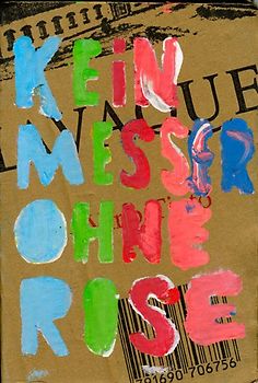 Kein Messer ohne Rose / No hay cuchillos in rosas