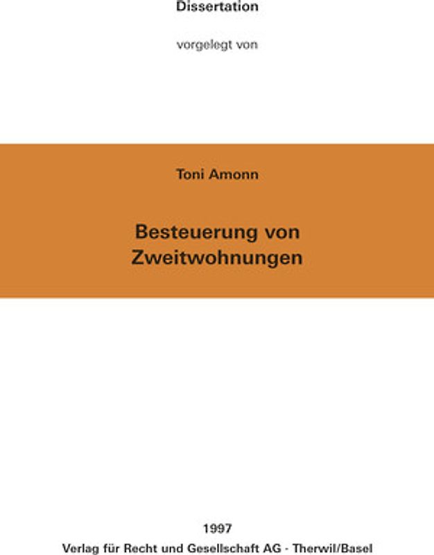 Besteuerung von Zweitwohnungen