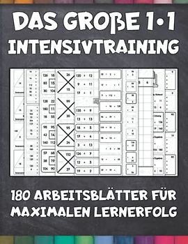 Das große 1*1 Intensivtraining - 180 Arbeitsblätter für maximalen Lernerfolg: Langsam steigender Schwierigkeitsgrad und Abwechslung - Lernen mit System