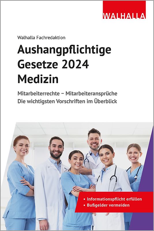 Aushangpflichtige Gesetze 2024 Medizin