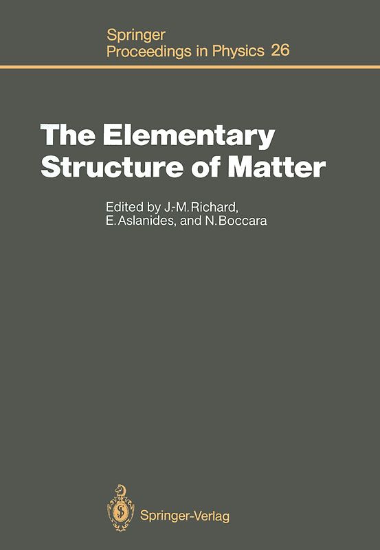 The Elementary Structure of Matter