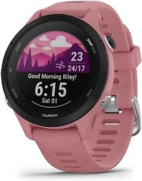 Garmin Forerunner 255S 41 mm rose/noir et bracelet en silicone rose