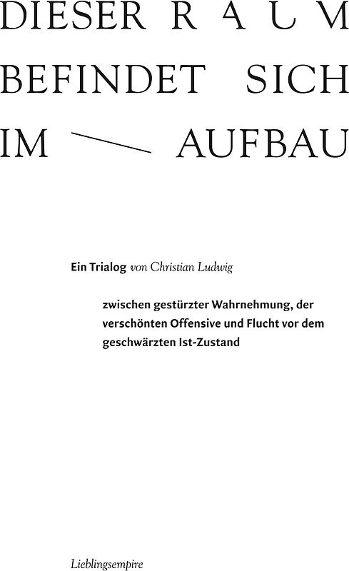 Dieser Raum befindet sich im Aufbau