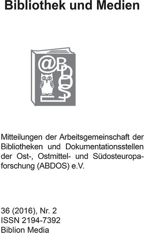 Bibliothek und Medien 36 (2016) Nr. 2-2