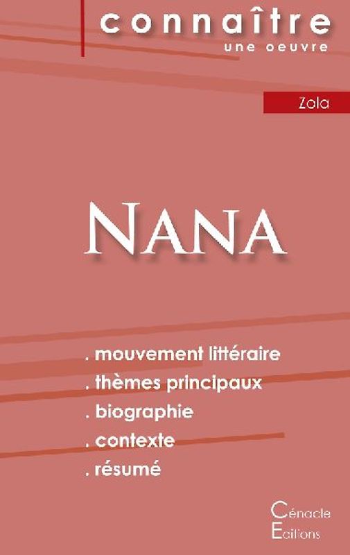 Fiche de lecture Nana (Analyse littéraire de référence et résumé complet)