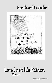 Land mit lila Kühen