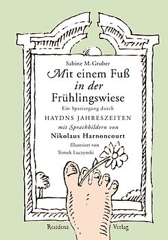 Mit einem Fuß in der Frühlingsswiese