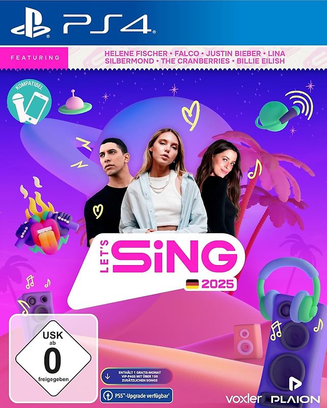 Let's Sing 2025 German Version PlayStation 4