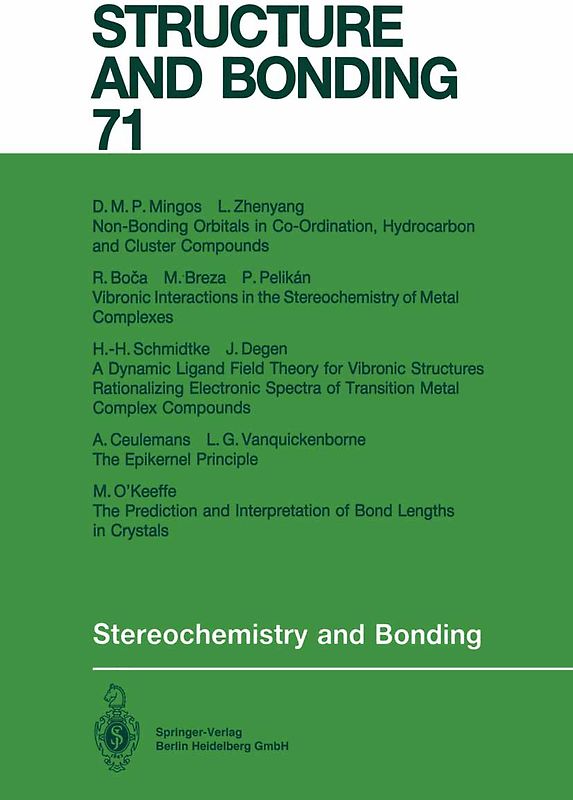 Stereochemistry and Bonding