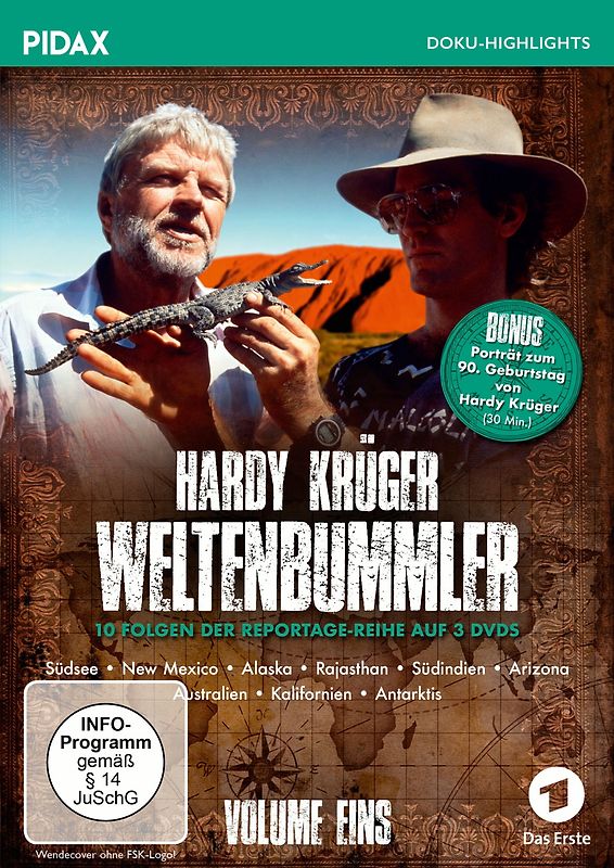 Hardy Krüger - Weltenbummler, Vol. 1 [3 DVDs] DVD