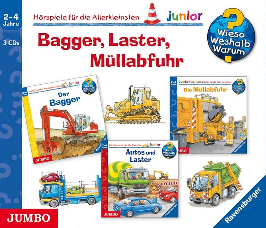 Wieso? Weshalb? Warum? junior. Bagger, Laster, Müllabfuhr