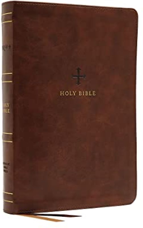 Nrsv, Catholic Bible, Standard Large Print, Leathersoft, Brown, Comfort Print