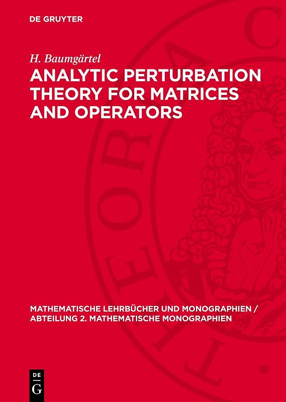 Analytic Perturbation Theory for Matrices and Operators