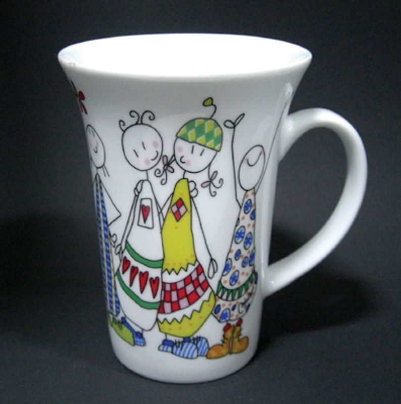 Blümchen-Tasse "Joy" - 6er-Set