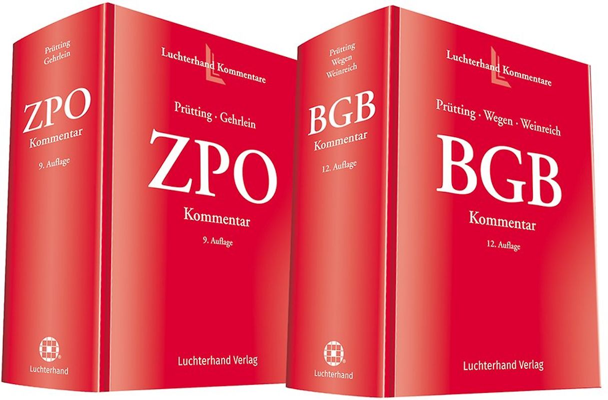 Bundle BGB Kommentar (12. A.) und ZPO Kommentar (9. A.)