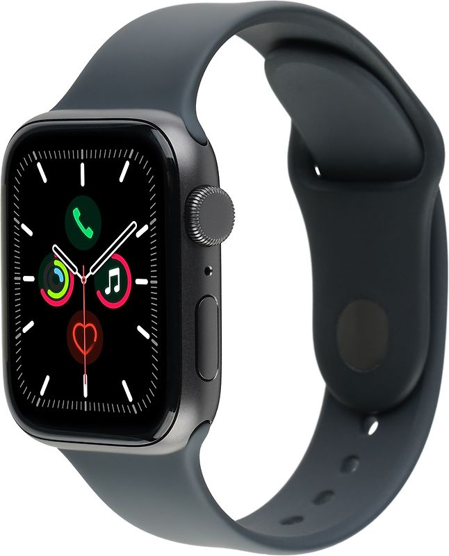 Apple Watch SE 40 mm boîter aluminium gris sidéral et bracelet sport noir [Wi-Fi]