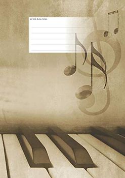 Hefte - Blöcke - Notizen: Klavier Notenheft, 50 Seiten, 12 Systeme, DIN A4