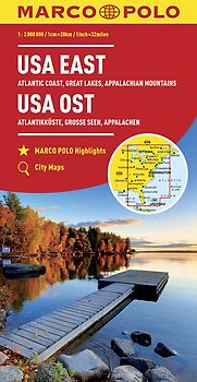 MARCO POLO Kontinentalkarte USA Ost 1:2 Mio.